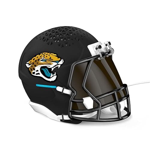 NFL Echo Dot Bundle: Includes Echo Dot | Charcoal and Limited-Edition NFL Helmet Stand | Jacksonville Jaguars - Image 1