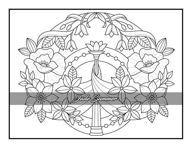 100 Flowers: An Adult Coloring Book with Bouquets, Wreaths, Swirls, Patterns, Decorations, Inspirational Designs, and Much More! thumbnail 84