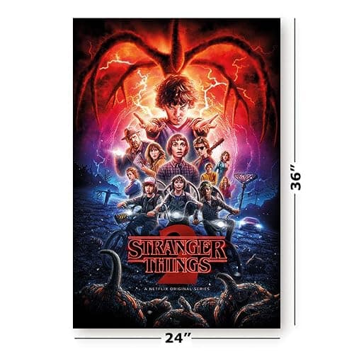 Stranger Things 1, 2, 3, 4 & 5 - TV Show Poster Set (Seasons 1, 2, 3, 4 & 5 - Regular Styles - Version 4) (Size: 24" x 36" each) thumbnail 3