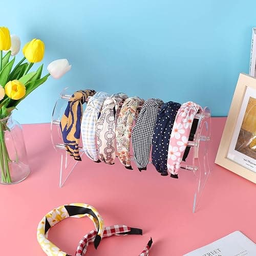 Suneerplay Headband Holder, Clear Headband Organizer, Acrylic Hair Hoop Display Stand, Hairband Rack Holder, Headband Storage Holder for Women and Girls thumbnail 6