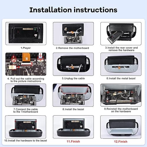 [2G+64G] Radio for Fiat 500 2007-2015, Android Fiat 500 Car Stereo with 9 inch Touch Screen, Wireless Carplay/Android Auto/1080P/Bluetooth/WiFi +AHD Backup Camera thumbnail 3