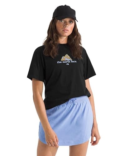 The North Face Women's Wildflower Mountain Short-Sleeve Tee - Casual Stylish Graphic T-Shirt, Relaxed Fit, Cotton Fabric - Image 1