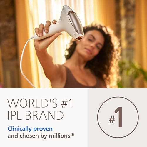 Philips Lumea 9000 Series IPL Hair Removal Device Permanent Laser Hair Reduction for Women & Men, Easy and Comfortable Use at Home, SenseIQ, 4 Attachments for Body, Face, Bikini & Underarms, BRI984/03 thumbnail 2