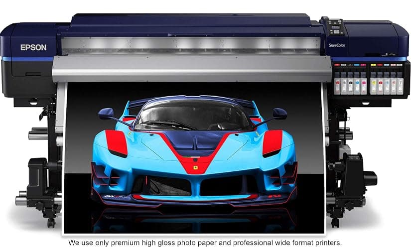 Art Print Poster of XOTIKS Ferrari F1 Formula 1 Racing with Pre-Printed Charles Leclerc Autograph - Premium High Gloss Art Print Poster. (780P) (24”x36”) thumbnail 4