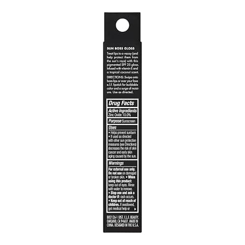 e.l.f. Sun Boss Gloss SPF 25, Pigmented Lip Gloss For A High-Shine Finish, Moisturising and Conditioning Formula, Vegan and Cruelty-Free, Pink-Me Girl thumbnail 7