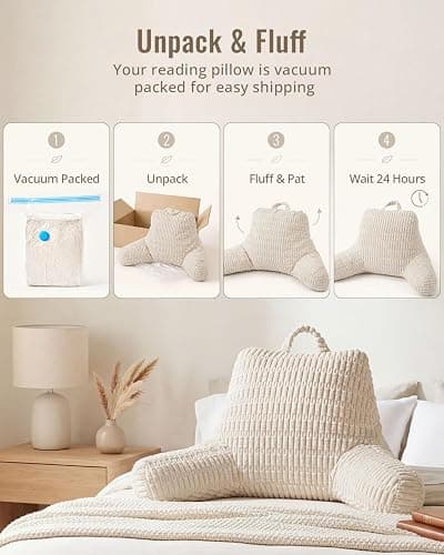 Blissful Reading Pillow, Backrest Pillow thumbnail 9