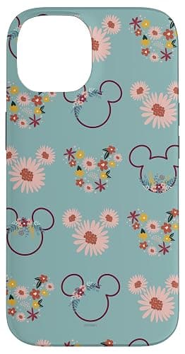 iPhone 14 Disney Mickey Mouse Flowers and Daisy Print Case - Image 1