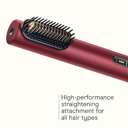 Infiniti PRO CONAIR 5-in-1 Hair Drying Wand, Straightener, and Styler, Ionic All-in-One Digital Motor Blow Dryer, Includes 4 High-Performance Attachments, Cherry Red thumbnail 4