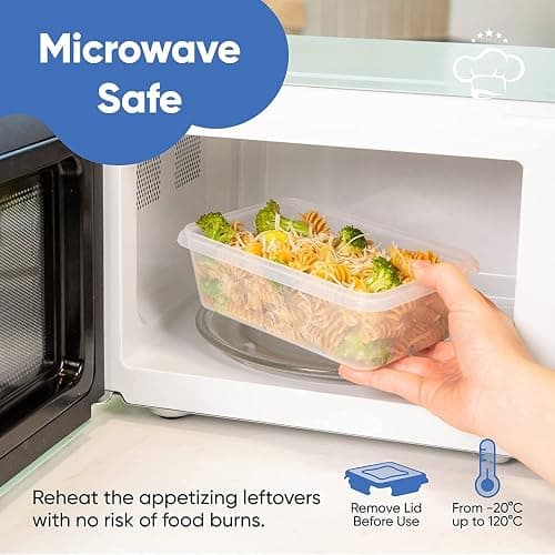 Chef's Path 72 Piece Airtight Food Storage Containers with Lids, 36 Containers and Lids, Stackable Kitchen and Pantry Canisters for Meal Prep and Food Storage - Transparent thumbnail 6