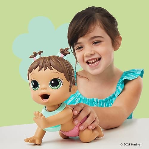 Baby Alive Lil Snacks Doll, Eats and Poops, Snack-Themed 8-Inch Baby Doll, Snack Box Mold, Toy for Kids Ages 3 and Up, Brown Hair thumbnail 2
