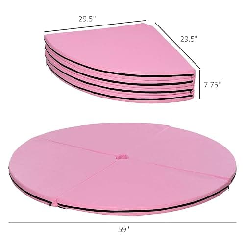 Soozier Pole Dance Mat, 2"T x 5'W Folding Pole Crash Mat for Home, Lightweight and Foldable thumbnail 7