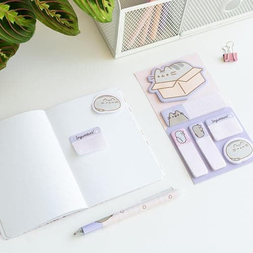 Pusheen Stationery Set | Pusheen Pencil Case With A6 Notebooks, Highlighters, Sticky Notes, Paper Clips, Stickers, Pen, Pencil | Pusheen Merchandise | Pusheen Gifts thumbnail 5