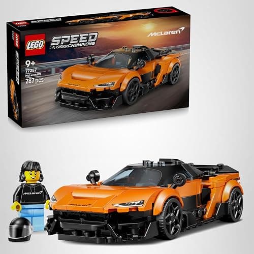 LEGO Speed Champions McLaren W1 Supercar Toy - Car Model Kit w/a Collectible Driver Minifigure - Birthday Gift Idea for 9+ Year Old Boys & Motorsport Fans - 77257 thumbnail 9