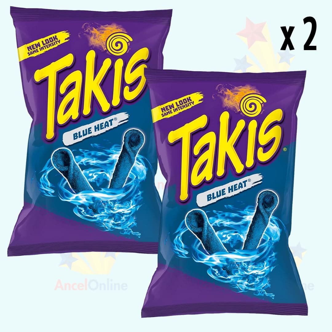 Blue Heat Takis Chilli Pepper Chips 93.2g - 2 Packs - American Snack - Bulk Value Pack thumbnail 7