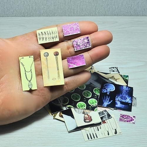 EKKZ 57 Pcs 1/6 Scale Miniature Vintage Medical Posters - Realistic Mini Things Anatomy Charts (X-Ray, Surgery, Microscope) for 11.5-Inch Fashion Dolls - Dollhouse Accessories for Decor and Play thumbnail 6