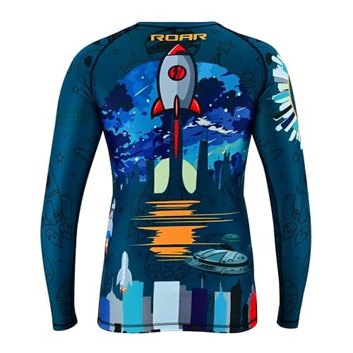 ROAR-INT MMA Rash Guard & BJJ Shorts Set Kids Fight Training Grappling Wear Jiu Jitsu Gi Trunks Outfit Set thumbnail 4