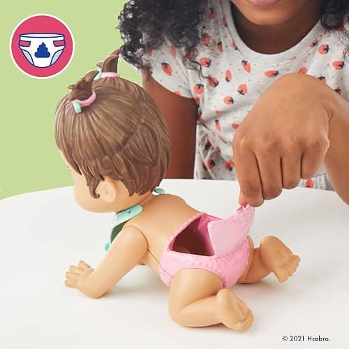 Baby Alive Lil Snacks Doll, Eats and Poops, Snack-Themed 8-Inch Baby Doll, Snack Box Mold, Toy for Kids Ages 3 and Up, Brown Hair thumbnail 7