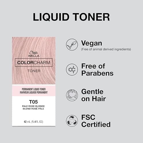 COLORCHARM Permanent Liquid Hair Toners | Neutralize Brass | Healthy-Looking Blondes Tones | Vegan & Free of Parabens thumbnail 6