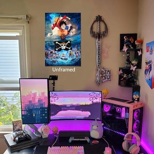 Anime One Piece Poster For Fans Kids Birthday Gifts-Manga Lovers Posters Canvas Art Print Manga Picture For Teen Girls/Boys Room Bedroom Wall Decor thumbnail 4