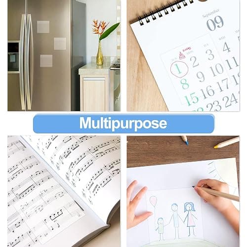 Hanyousheng 500 Sheets Transparent Sticky Notes, 4 Sizes Clear Sticky Note, Self-Stick Note Pads, See Through Sticky Notes, Perfect for Writing in Text Books and Office thumbnail 6
