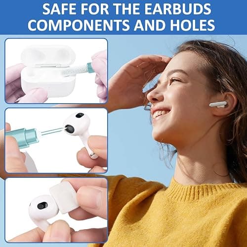 Ordilend for iPhone Cleaning Kit for Charging Port Cleaner, Multi-Tool iPhone Cleaner Repair Lightning Cable, Cell Phone Cleaning Kit for iPad, Connector, Speaker, Airpod with Storage Case, Mint thumbnail 7