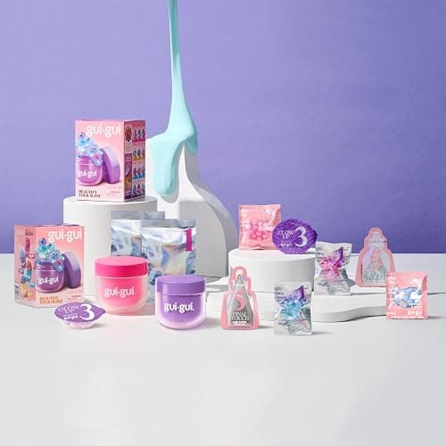 Gui Gui Slime Kit - Scented Slime 2-Pack Bundle, Clear & Gloss, 5 Step DIY Process to Customize Your Ultimate Slime Glow-Up, Resealable and Reusable Container, ASMR Experience thumbnail 6