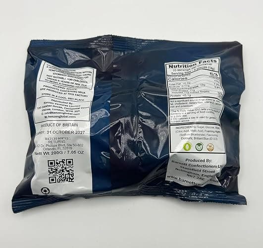 Barnetts - Mega Sour Candy Raspberry 200g - Trendy Sweet Bags - Traditionally Handmade Sweets - Sour Coating Lasts 20 Seconds - Candies for Party Bag, Gift Hamper, or Hamper Box thumbnail 5