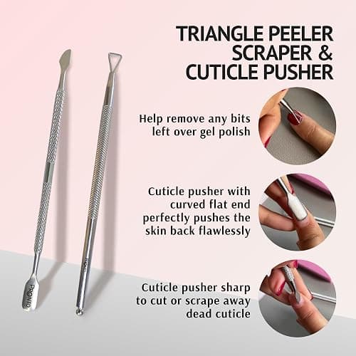 Pronto Gel Nail Polish Remover Kit - 16oz Pure Acetone, Nail Soaking Bowl, Moisturizing Cuticle Oil, Manicure Kit Including Gel Nail Polish Tools, Nail File, Nail Buffer, Cuticle Pusher & Nail Scraper thumbnail 8