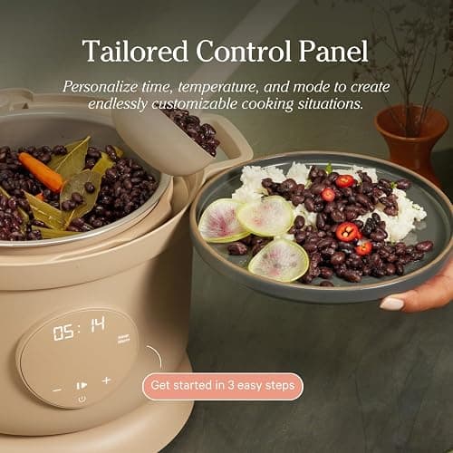 Our Place Dream Cooker | 6-quart Multicooker | 4 Versatile Modes | Pressure Cook, Slow Cook, Sear & Saute, Keep Warm | Hands-Free Steam Release | Tailored Control Panel | Char thumbnail 4