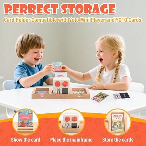 RZYLKA Card Holder Compatible with YOTO Mini Player and YOTO Cards, Music Player for Kids YOTO Stories Music Cards Storage Accessory with 5 Card Slots thumbnail 3