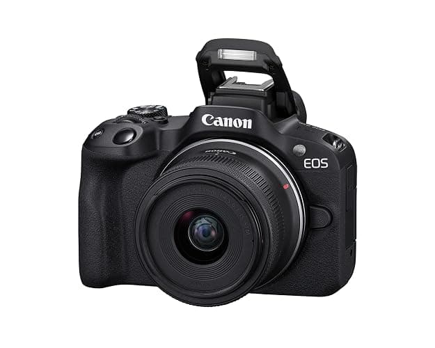 Canon EOS R50 Mirrorless Camera RF-S18-45mm F4.5-6.3 is STM Lens Kit, 24.2 Megapixel CMOS (APS-C) Sensor, 4K Video, Hybrid Camera, Photo and Video, Vlogging, Content Creator, RF Mount, Black thumbnail 7