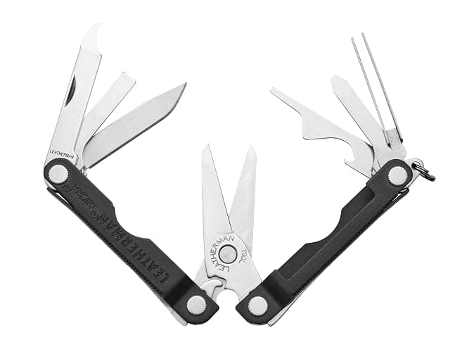 LEATHERMAN, Micra, Keychain Multi-tool with Grooming Tools, Mini Pocketknife for Everyday Carry (EDC), Hobbies & Outdoors, Built in the USA, Jet Black thumbnail 2