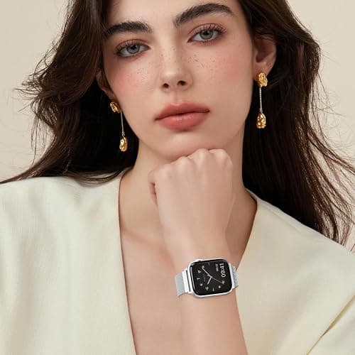 Original Stainless Steel Mesh Loop Compatible with Apple Watch 38mm 40mm 41mm 42mm 44mm 45mm 46mm 49mm Women Men, Magnetic Clasp Replacement for iWatch Bands Series 11 10 9 8 7 6 5 4 Ultra SE 3 2 1 thumbnail 7