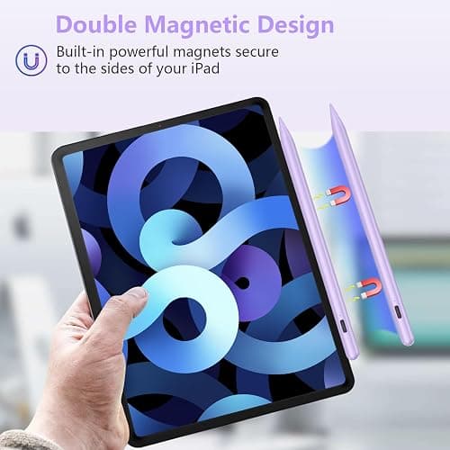 TQQ Pencil Compatible iPad 2018-2025, 2X Faster Charge, Pixel Precision, Tilt Sensitive Stylus Pen for Apple iPad 11/10/9/8/7/6th Gen, Pro 12.9/11/13 Inch M4, Air 3/4/5/M2/M3, Mini 5/6 thumbnail 6