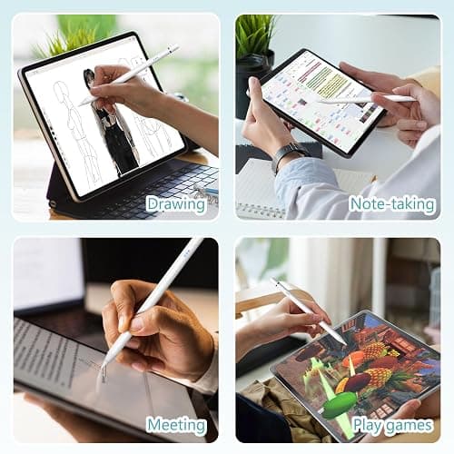iPad Pencil for Apple iPad 2018–2026, Magnetic Charging Stylus Pen for Apple Pencil 2nd Generation &1st Generation with Tilt Sensitivity& Palm Rejection, Pencil for iPad A16 Pro 11/12.9/13, Air, Mini thumbnail 8
