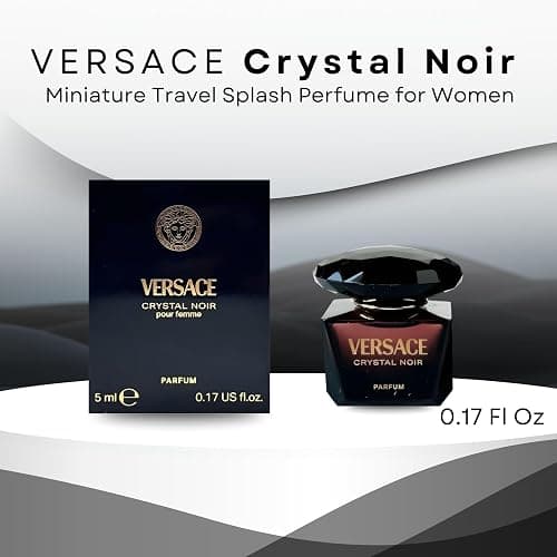 Versace Crystal Noir Perfume for Women Mini Parfum Splash 0.17 Ounce thumbnail 2