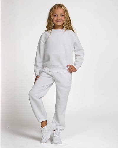 PURE CHAMP Girls Sweatpants 3 Pack Fleece Athletic Joggers, Teen Sweat Pants with Zipper Pockets and Drawstring Size 4-16 thumbnail 2