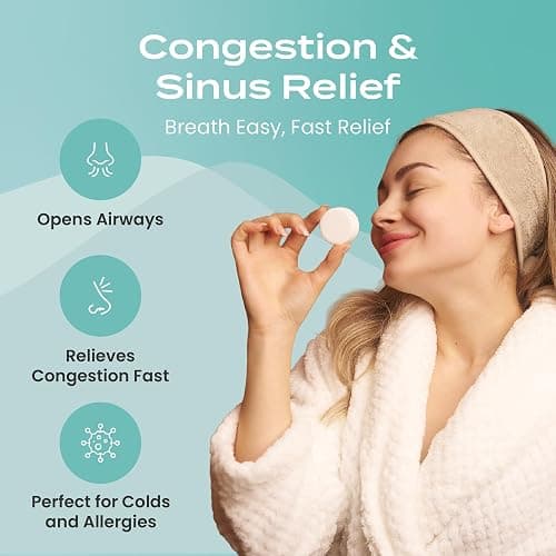 Body Restore Shower Steamers Aromatherapy 15 Pack - Christmas Stocking Stuffers for Men, Birthday Gifts for Women, White Elephant, Relaxation, Self Care - Eucalyptus thumbnail 3