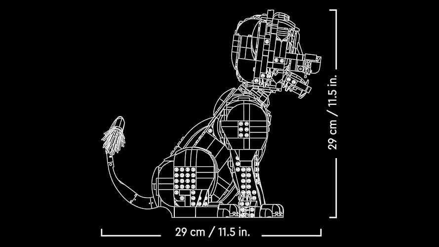 LEGO ǀ Disney Young Simba the Lion King - Collectible Animal Figure Building Set - Nostalgic Gift for Mothers - Home or Office Décor Model Kit for Adults - 43247 thumbnail 8