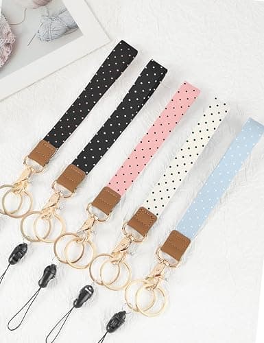 Knagsfa Wristlet Keychain, Cute Wrist Strap for Women, Wrist Lanyard for Keys, Wallet, Id Holder, Cell Phone thumbnail 7