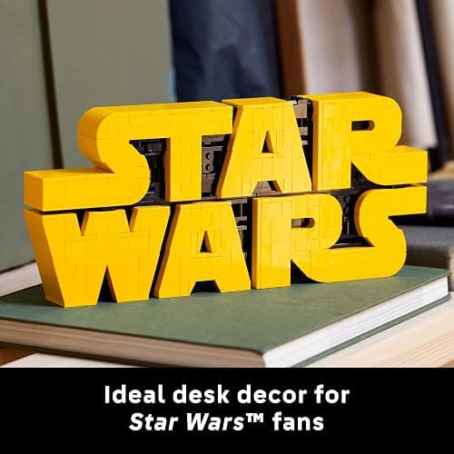 LEGO Star Wars Brick-Built Star Wars Logo - Building Set for Adults 18+ - Star Wars Gift Idea for Birthdays - Collectible DIY Model Kit - Home Decor Idea for Fans of The Movie Series - 75407 thumbnail 6