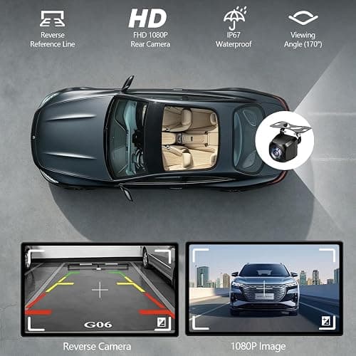 9" Wireless Apple Carplay Screen for Car, Portable Wireless CarPlay with Apple Car Play & Android Auto, OTA Updates, Backup Camera, GPS Navigation/Bluetooth 5.0/Mirror Link/Voice Control/AUX/FM thumbnail 7