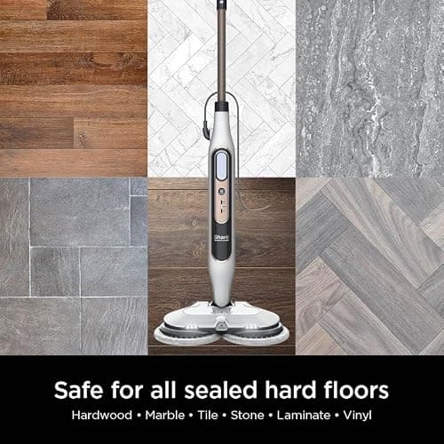 Shark Steam & Scrub with Steam Blaster Technology All-in-One Hard Floor Steam Mop with 3 Steam Modes & LED Headlights S8201, Rotator White thumbnail 7