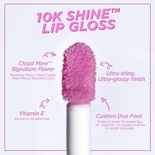 Petite 'N Pretty - WhimsiCali Eyeshadow & Cheek Makeup Palette and 10K Shine Lip Gloss Duo – Natural & Non-Toxic Face Makeup for Kids, Children, Tweens and Teens thumbnail 4