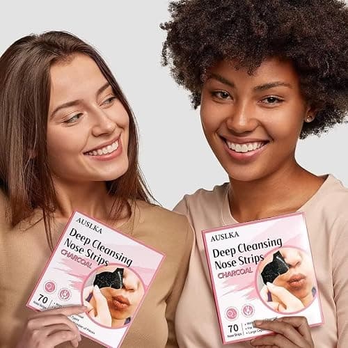 AUSLKA Blackhead Pore Strips,(70 Counts) Blackhead Remover-Deep Cleansing Charcoal Strips - Black Head Nose Strips -Black Head Remover thumbnail 7