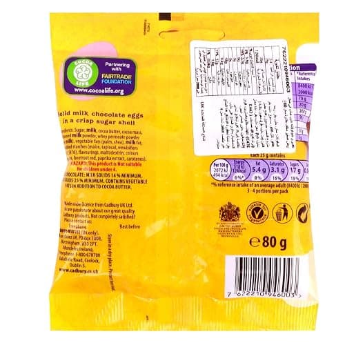 Cadbury Chocolate Mini Eggs, 80g thumbnail 2