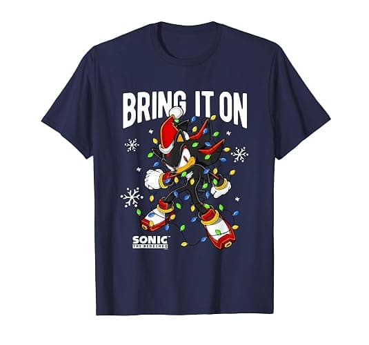 Sonic The Hedgehog Christmas Bring It On Tangled Shadow T-Shirt - Image 1