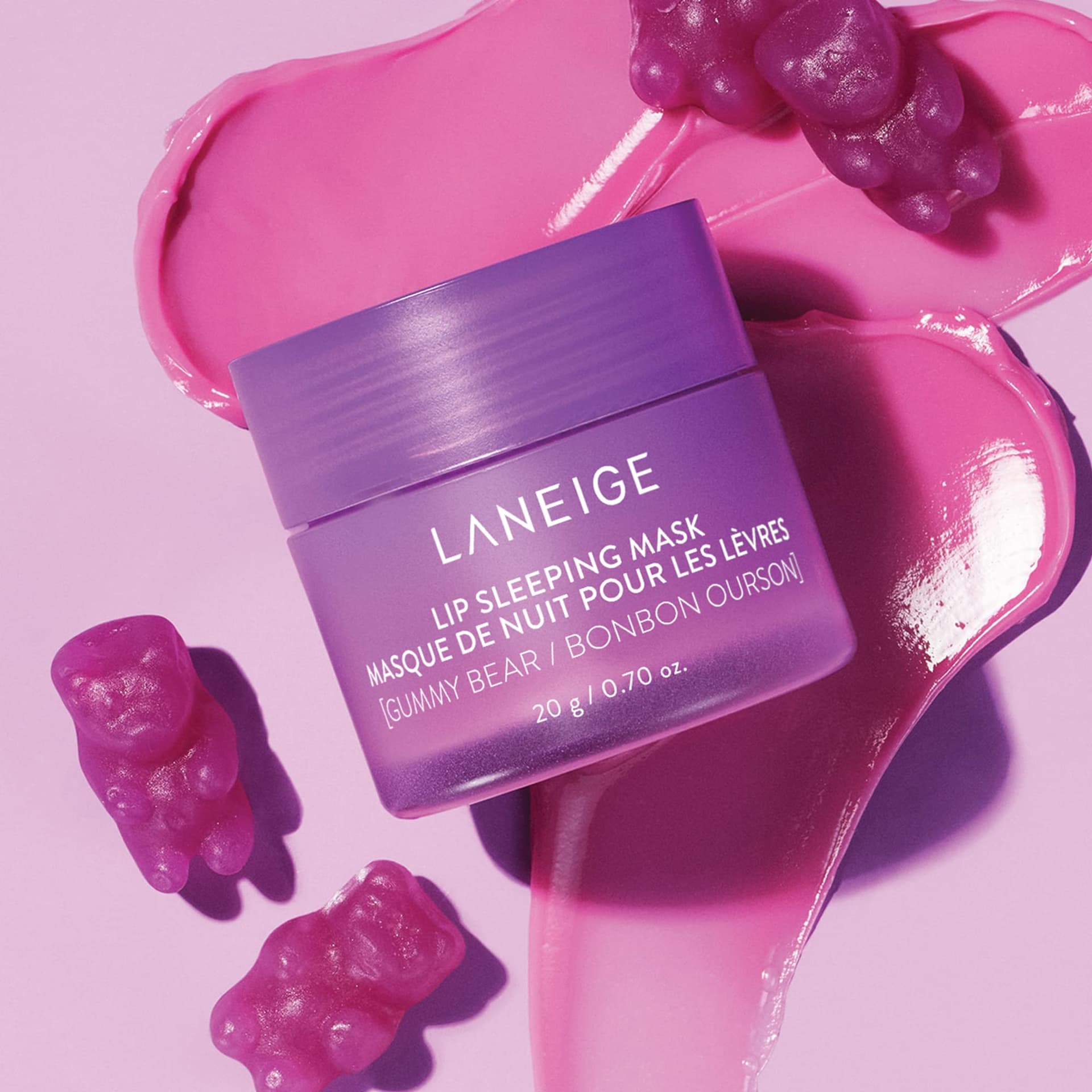 LANEIGE Lip Sleeping Mask Gummy Bear: Nourishing Overnight Lip Treatment with Vitamin C, Shea & Murumuru Butter for Hydrating Dry, Flaky Lips thumbnail 2
