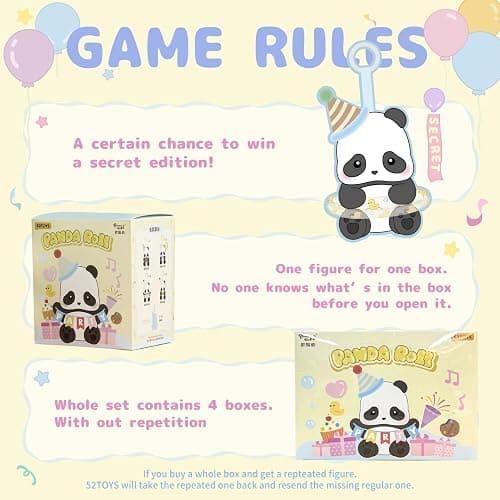 52TOYS Panda Roll Party Series Blind Box Stuffed Animal Plush Toy with Soft and Adorable Design, 1PC Perfect for Cuddling, Display, and Unique Posing, Ideal Gift for Panda Enthusiasts thumbnail 4