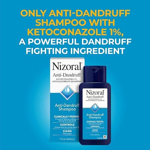 Nizoral Anti-Dandruff Shampoo with 1% Ketoconazole, Fresh Scent, 7 Fl Oz thumbnail 2